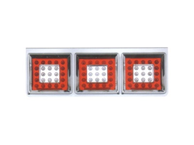 LED三菱/日野货车尾灯(不锈钢三格)